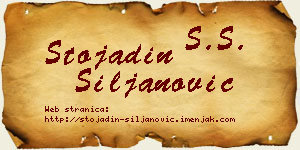 Stojadin Siljanović vizit kartica